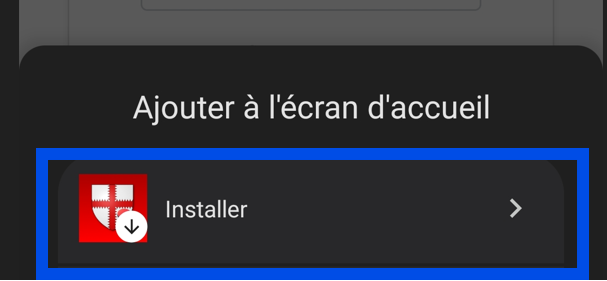 Installer l'application